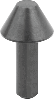 Centre, steel, for tailstock with centre height...