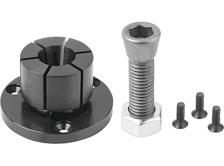 MANDREL COLLET, STRUCTURAL STEEL BLACK OXIDISED, COMP:MILD STEEL CASE-HARDENED, D=51,5, F3=44,5