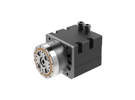 Modular rotary positioning actuators with special design, which allows versatile connections