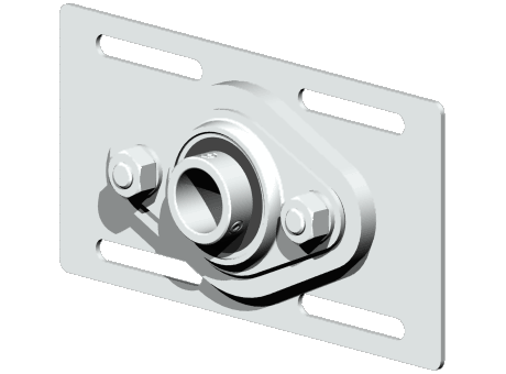 USPFE200T04, Mancal corrediço tensor de aço, no reengrasable, baja temperatura