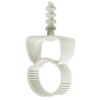 Flexible Plastic Conduit Clamp with Plug