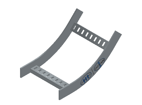 Flatbar Vertical Bend Inside - 2FBHG-09L12-VI45-MS