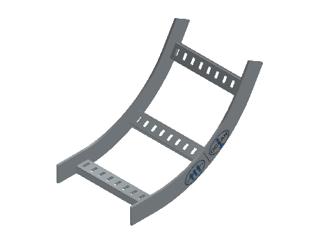 Flatbar Vertical Bend Inside - 2FBHG-09L12-VI60-MS