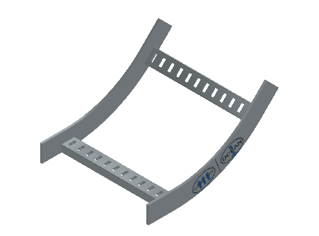 Flatbar Vertical Bend Inside - 2FBHG-12L12-VI45-MS