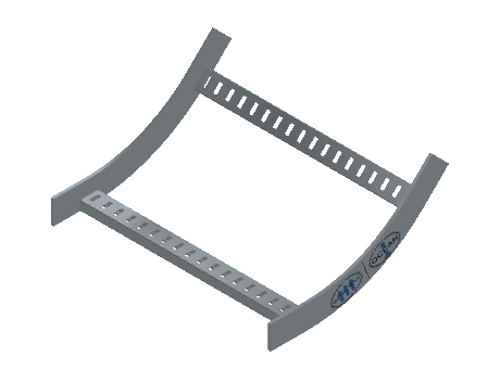 Flatbar Vertical Bend Inside - 2FBHG-18L12-VI45-MS