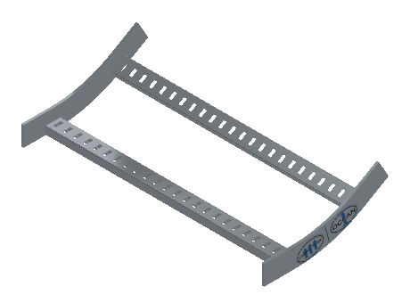 Flatbar Vertical Bend Inside - 2FBHG-24L12-VI30-MS