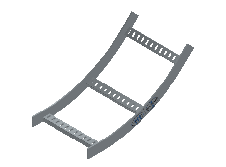 Flatbar Vertical Bend Inside - 2FBHG-12L24-VI45-MS