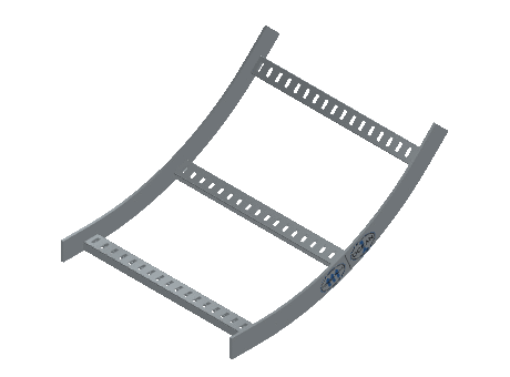 Flatbar Vertical Bend Inside - 2FBHG-18L24-VI45-MS