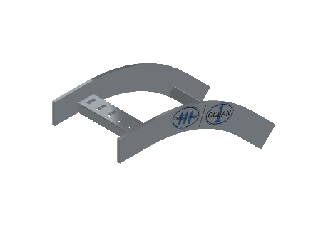 Flatbar Vertical Bend Outside - 2FBHG-06L12-VO45-MS
