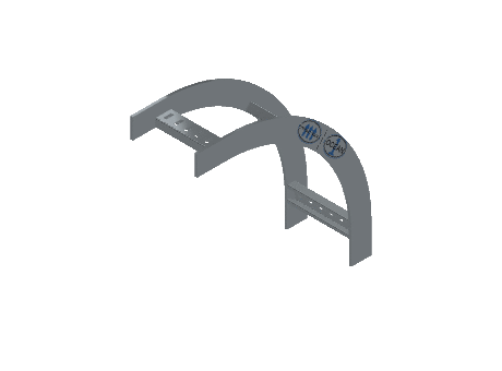 Flatbar Vertical Bend Outside - 2FBHG-06L12-VO90-MS