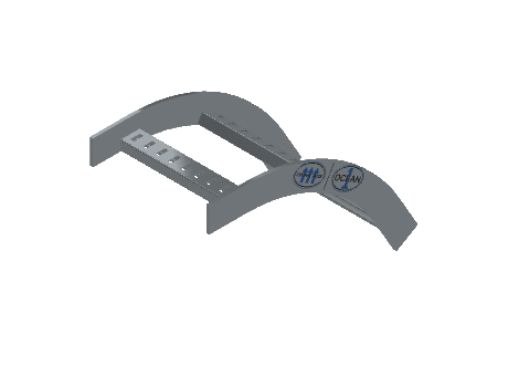 Flatbar Vertical Bend Outside - 2FBHG-09L12-VO60-MS