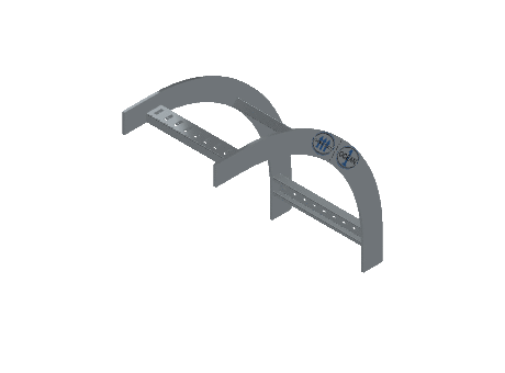 Flatbar Vertical Bend Outside - 2FBHG-09L12-VO90-MS