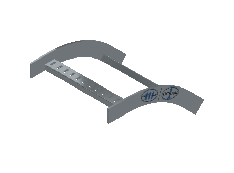 Flatbar Vertical Bend Outside - 2FBHG-12L12-VO45-MS