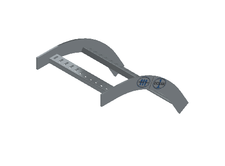 Flatbar Vertical Bend Outside - 2FBHG-12L12-VO60-MS