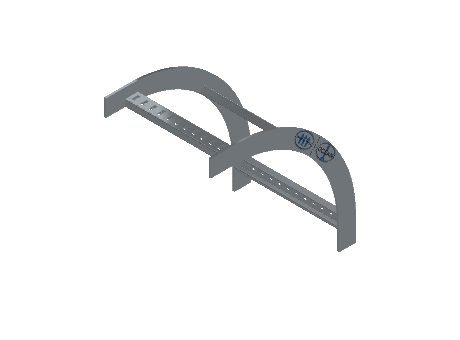 Flatbar Vertical Bend Outside - 2FBHG-12L12-VO90-MS