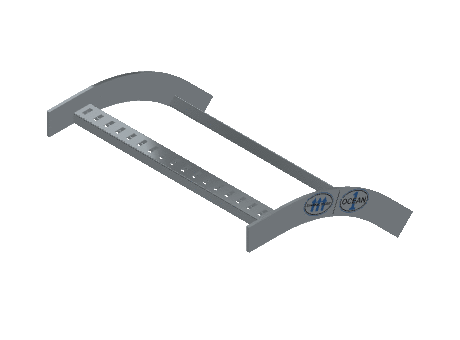 Flatbar Vertical Bend Outside - 2FBHG-18L12-VO45-MS