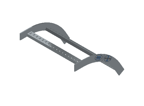 Flatbar Vertical Bend Outside - 2FBHG-18L12-VO60-MS