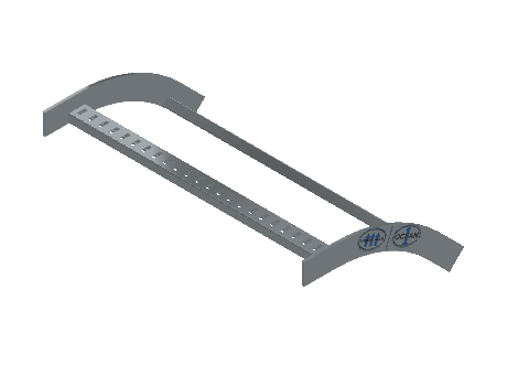 Flatbar Vertical Bend Outside - 2FBHG-24L12-VO45-MS