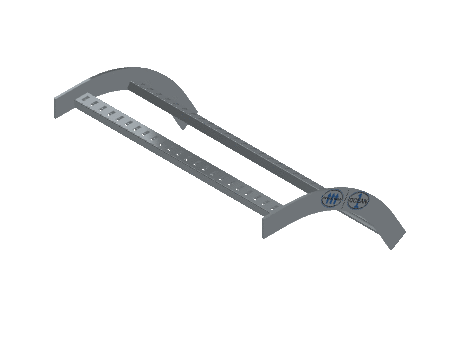 Flatbar Vertical Bend Outside - 2FBHG-24L12-VO60-MS