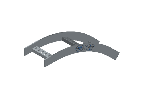Flatbar Vertical Bend Outside - 2FBHG-06L24-VO45-MS