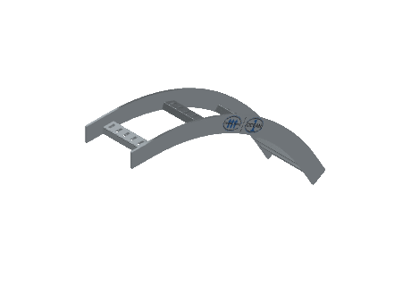 Flatbar Vertical Bend Outside - 2FBHG-06L24-VO60-MS