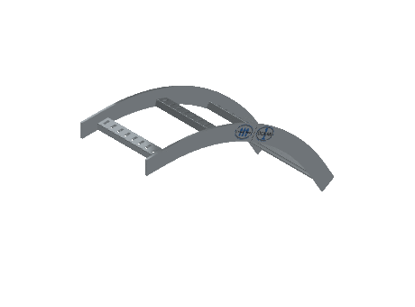 Flatbar Vertical Bend Outside - 2FBHG-09L24-VO60-MS