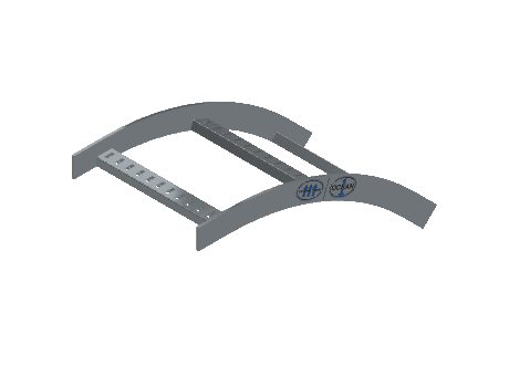 Flatbar Vertical Bend Outside - 2FBHG-12L24-VO45-MS
