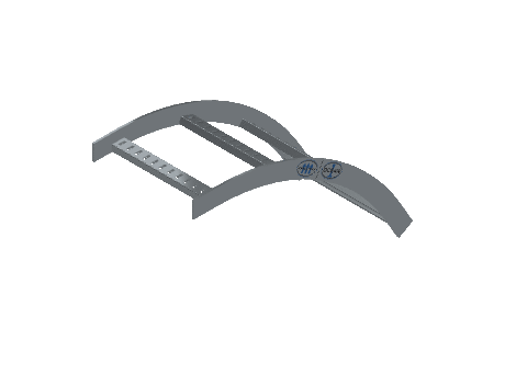 Flatbar Vertical Bend Outside - 2FBHG-12L24-VO60-MS