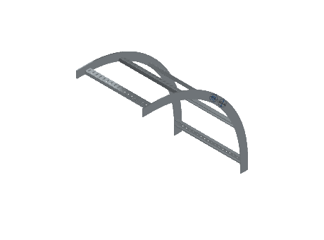 Flatbar Vertical Bend Outside - 2FBHG-18L24-VO90-MS