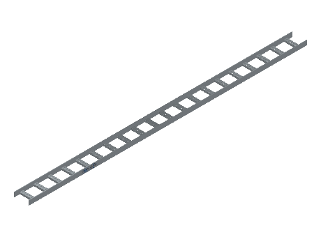 Flatbar Ladder Tray Straight - 2FBHG-06-06-10-MS