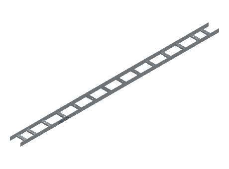 Flatbar Ladder Tray Straight - 2FBHG-06-09-10-MS