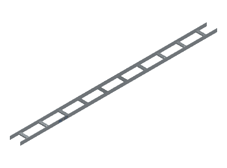 Flatbar Ladder Tray Straight - 2FBHG-06-12-10-MS
