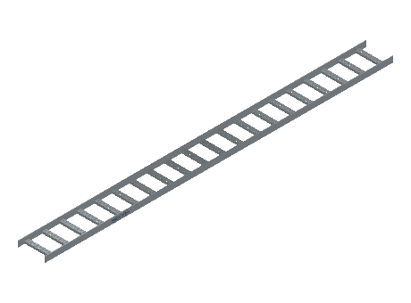 Flatbar Ladder Tray Straight - 2FBHG-09-06-10-MS