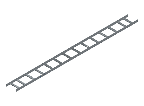 Flatbar Ladder Tray Straight - 2FBHG-09-09-10-MS