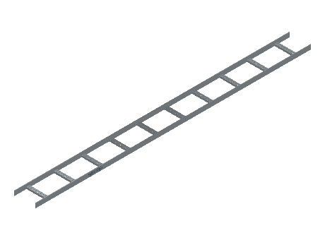 Flatbar Ladder Tray Straight - 2FBHG-09-12-10-MS