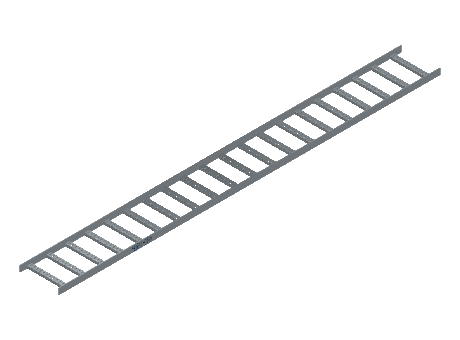 Flatbar Ladder Tray Straight - 2FBHG-12-06-10-MS