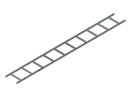 Flatbar Ladder Tray Straight - 2FBHG-12-12-10-MS