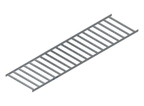 Flatbar Ladder Tray Straight - 2FBHG-30-06-10-MS