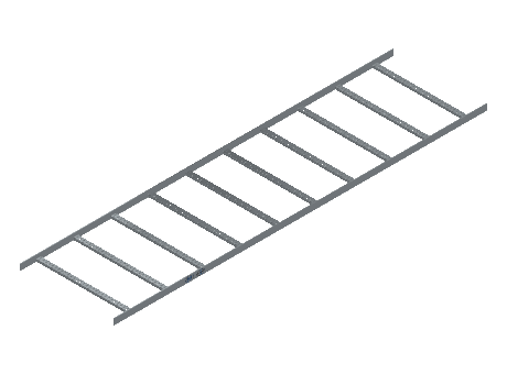 Flatbar Ladder Tray Straight - 2FBHG-30-12-10-MS
