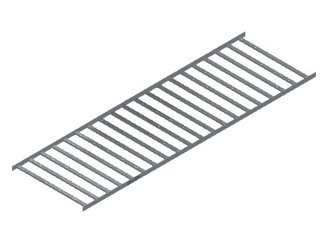 Flatbar Ladder Tray Straight - 2FBHG-36-06-10-MS