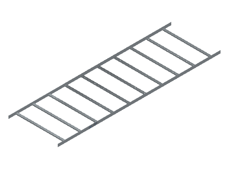 Flatbar Ladder Tray Straight - 2FBHG-36-12-10-MS