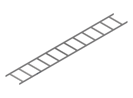 Flatbar Ladder Tray Straight - 2FBS4-18-12-12-MS