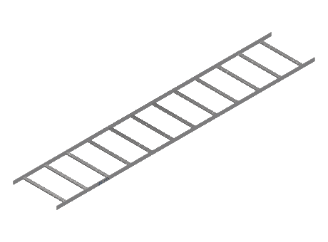 Flatbar Ladder Tray Straight - 2FBS4-24-12-12-MS
