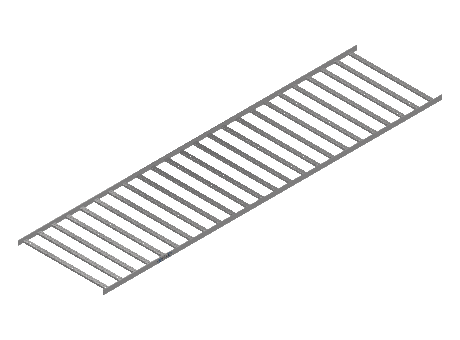 Flatbar Ladder Tray Straight - 2FBS4-36-06-12-MS