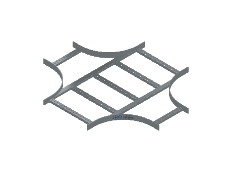 Flatbar Horizontal Cross Reducing - 2FBHG-18X12L12-HC-MS