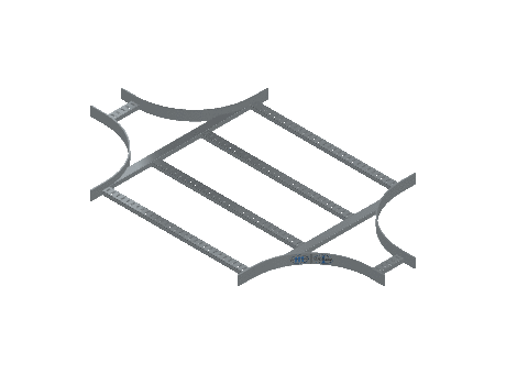 Flatbar Horizontal Cross Reducing - 2FBHG-30X06L12-HC-MS