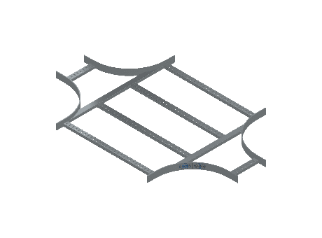 Flatbar Horizontal Cross Reducing - 2FBHG-30X09L12-HC-MS