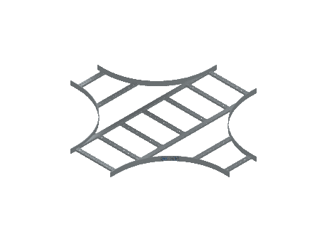 Flatbar Horizontal Cross Reducing - 2FBHG-18X12L24-HC-MS