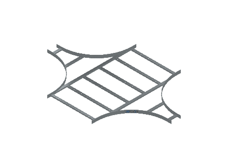 Flatbar Horizontal Cross Reducing - 2FBHG-30X06L24-HC-MS