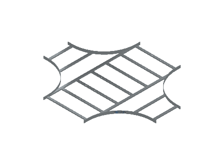 Flatbar Horizontal Cross Reducing - 2FBHG-30X18L24-HC-MS